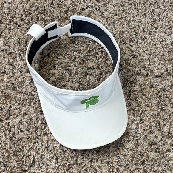 Brooks White Visor with Green Clover Embroidery - Picture 6 of 8